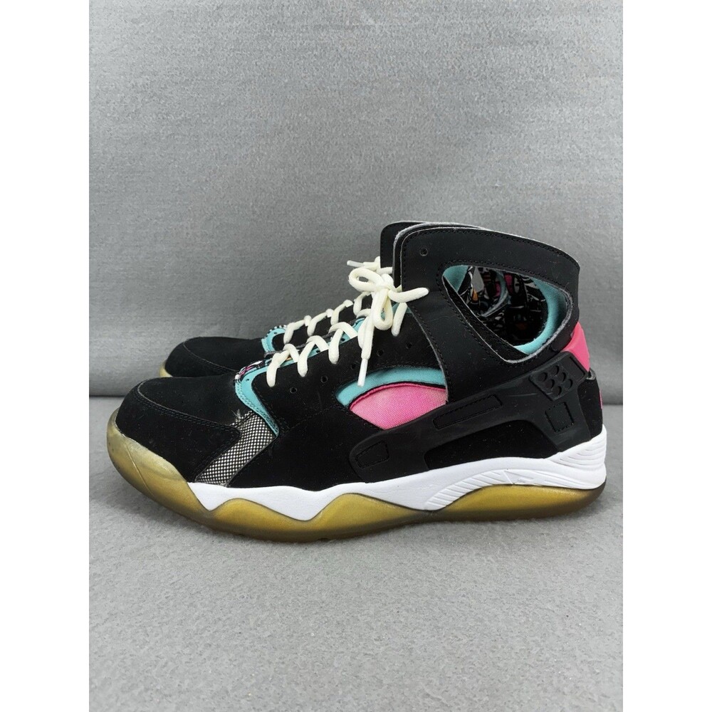 Nike Air Flight Huarache Men’s Size 8.5 South Beach Black Retro Pink 705005-003